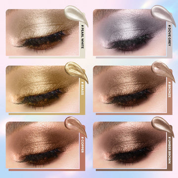 Eyeseek Colorful Metal Liquid Glitter Eyeshadow(6pcs)